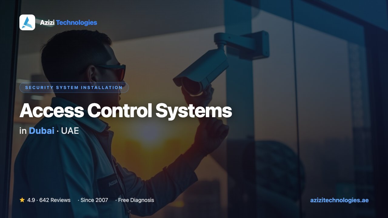Access Control Systems in Dubai - Security System Installation specialist at Azizi Technologies, 4.9★ rated