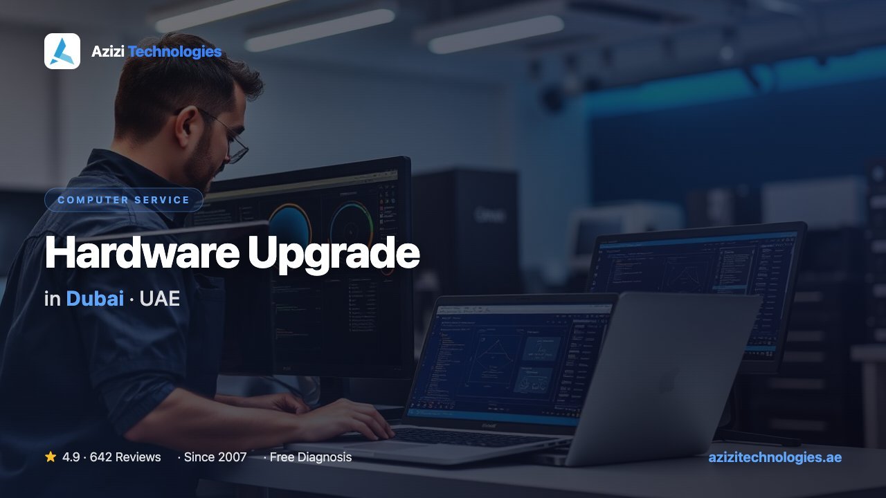 Hardware Upgrade in Dubai - Computer specialist at Azizi Technologies, 4.9★ rated