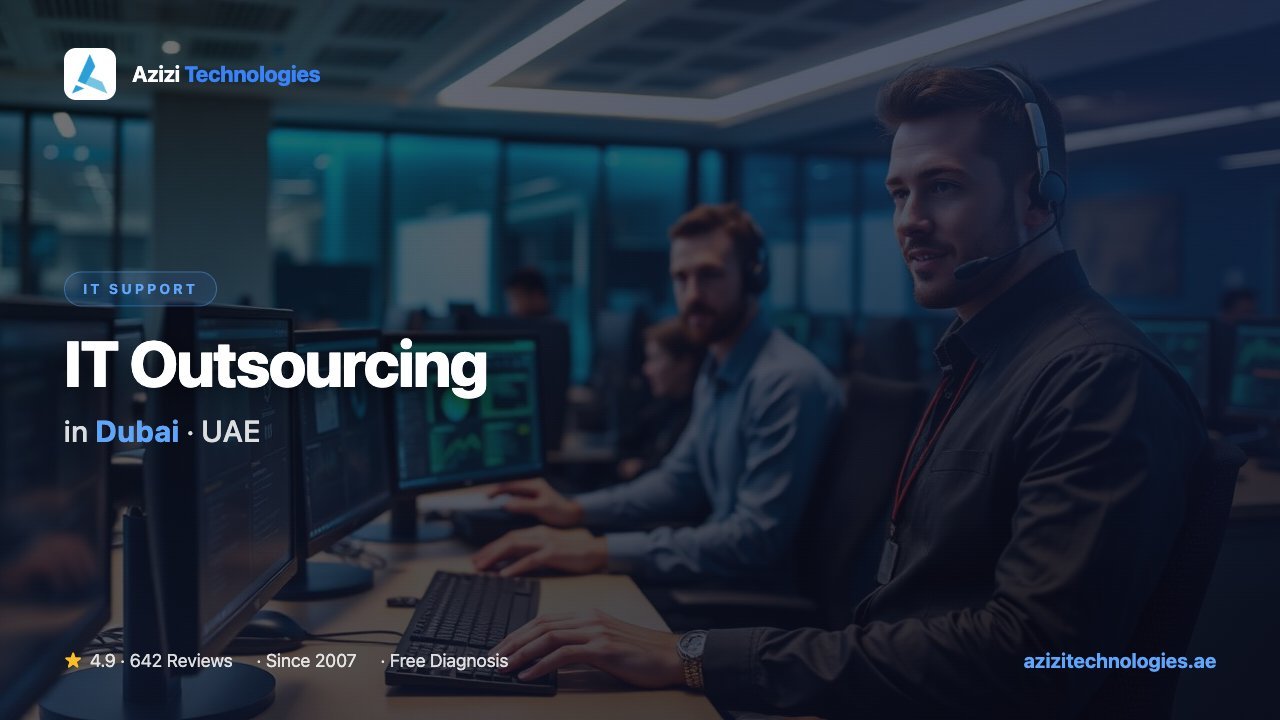 IT Outsourcing in Dubai - IT Support specialist at Azizi Technologies, 4.9★ rated