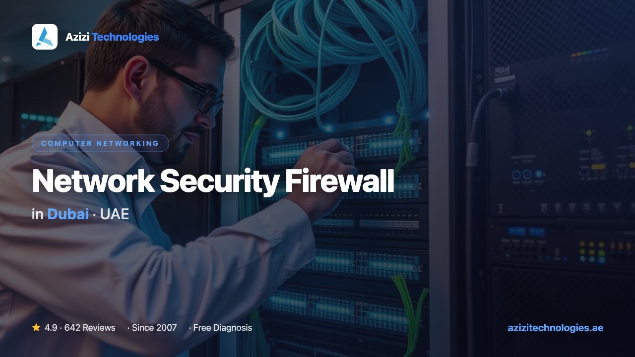 Network Security Firewall in Dubai - Computer Networking specialist at Azizi Technologies, 4.9★ rated