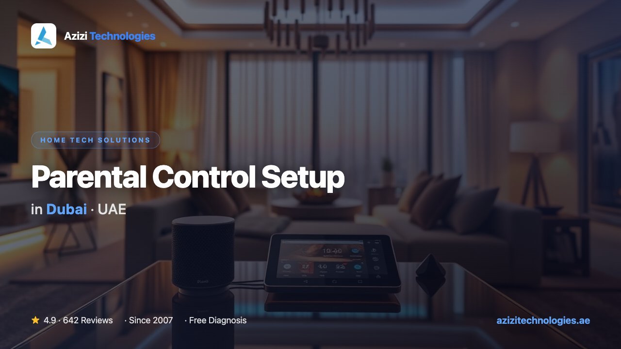 Parental Control Setup in Dubai - Home Tech Solutions specialist at Azizi Technologies, 4.9★ rated