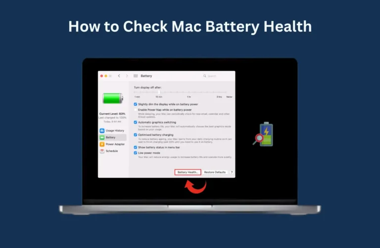 How to Check Mac Battery Health
