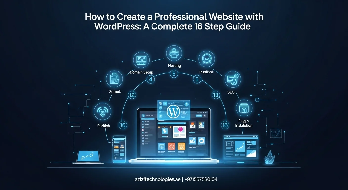 How to Create a Professional Website with WordPress A Complete 16-Step Guide