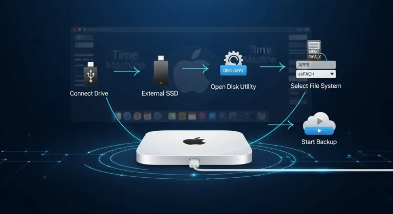 Best File System for External Hard Drive Backup on Mac Mini M4