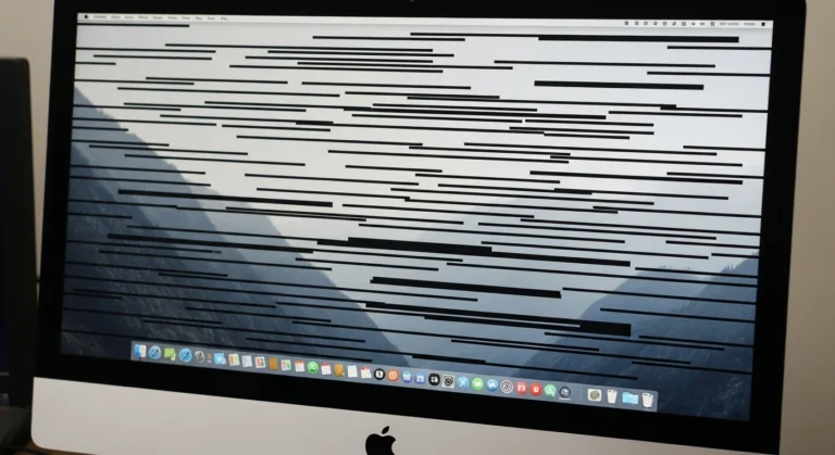 Black Horizontal Lines Across iMac Screen