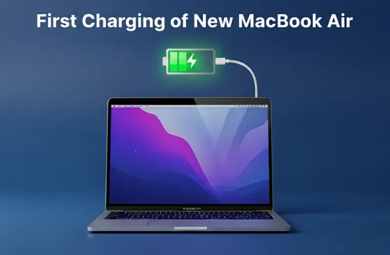 First Charging of New MacBook Air