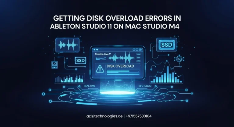 Getting Disk Overload Errors in Ableton Studio 11 on Mac Studio M4
