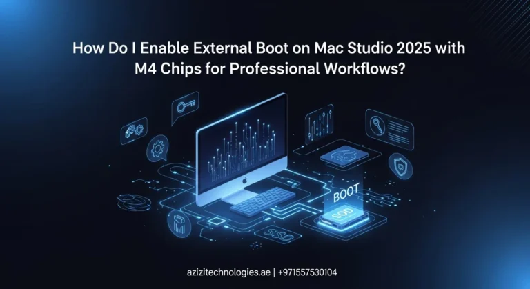 How Do I Enable External Boot on Mac Studio 2025 with M4 Chips for Professional Workflows?