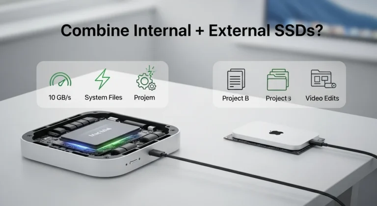 Is Combining Internal and External SSDs on Mac mini M4 Possible