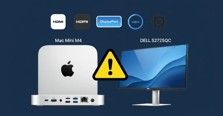 Mac Mini M4 Not Recognizing Dell S2725QC Monitor
