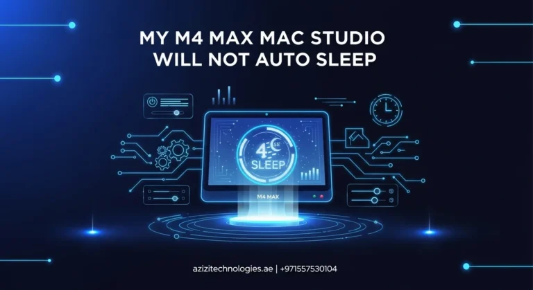 My M4 Max Mac Studio Will Not Auto-Sleep