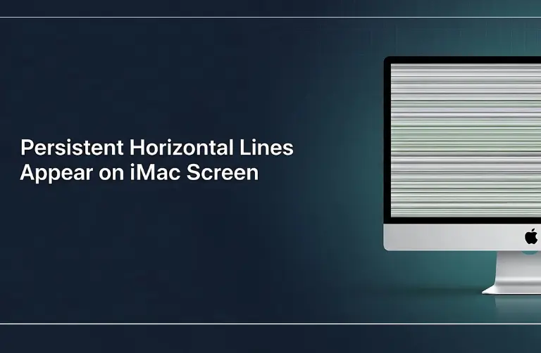 Persistent Horizontal Lines Appear on iMac Screen.
