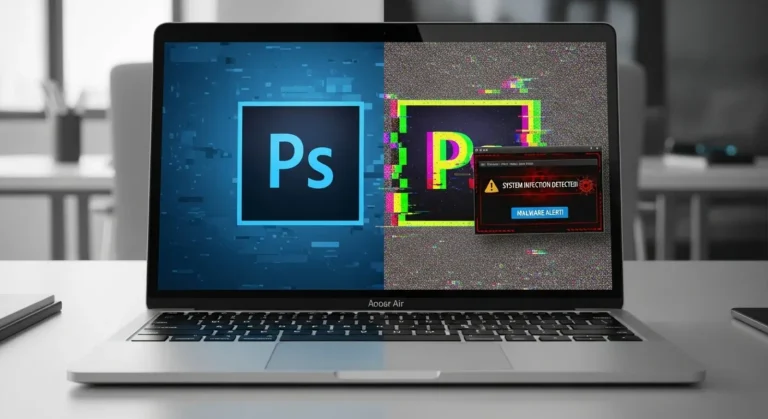 Risk of Using Cracked Adobe Photoshop on MacBook Air