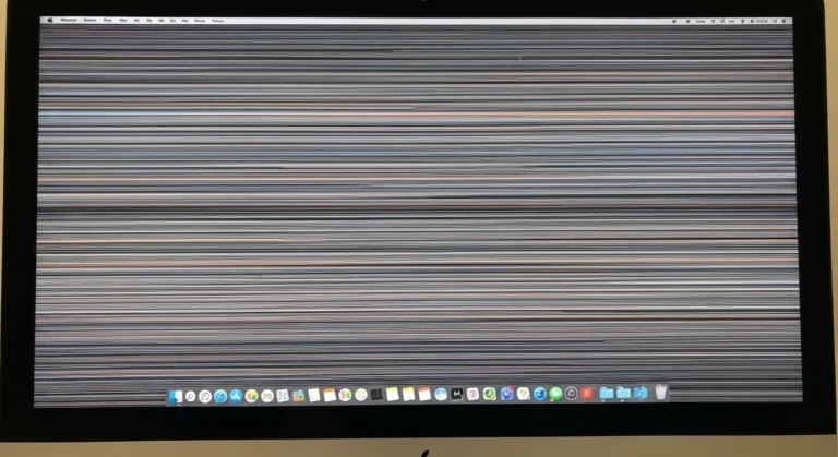 iMac Screen with Horizontal Lines: Hardware Issue and High Repair Cost