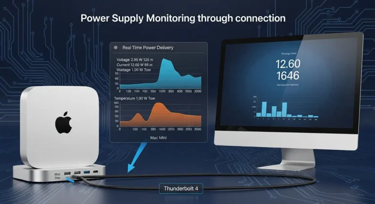 Monitor Power Supply Through Thunderbolt 4 on M4 Mac mini.