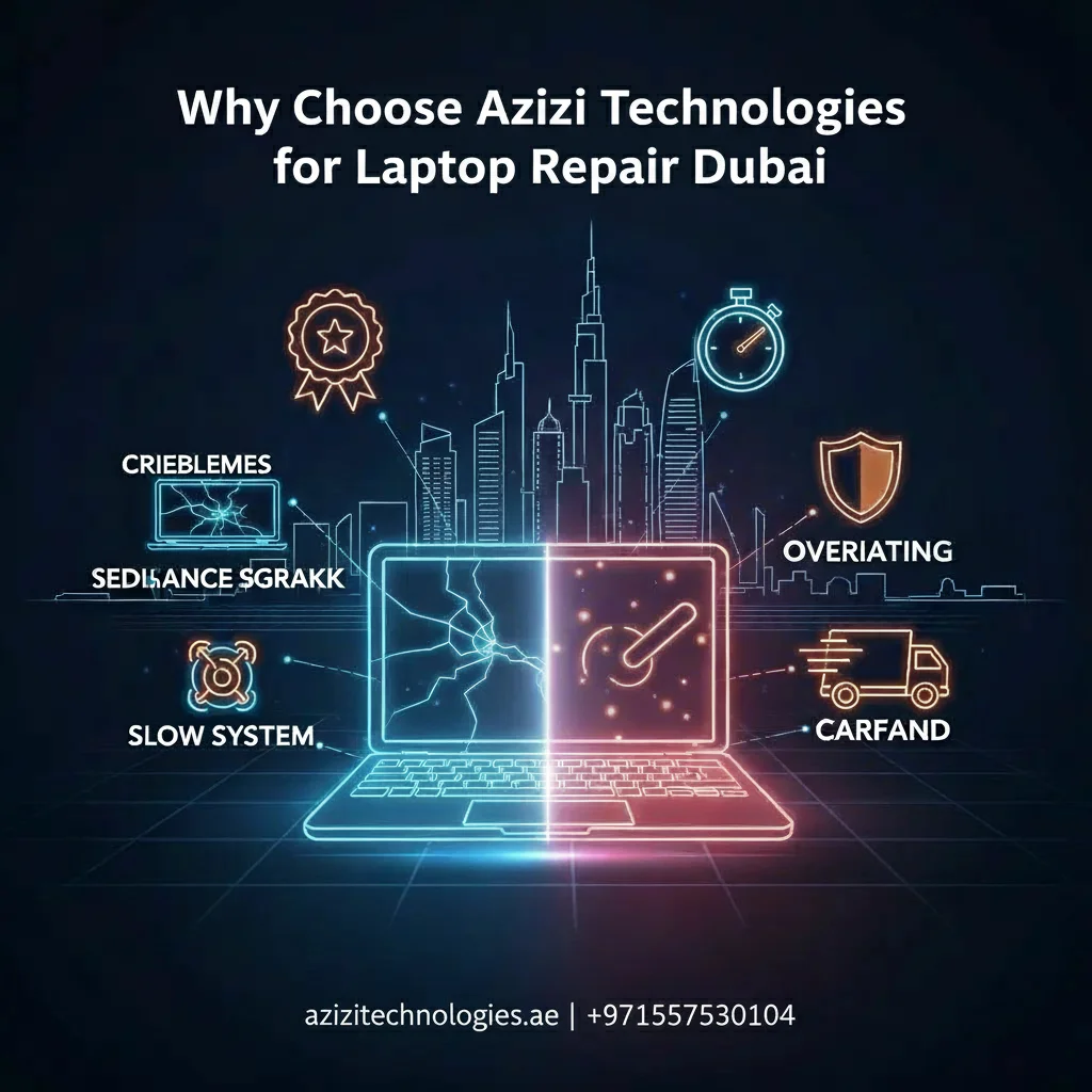 Why Choose Azizi Technologies for Laptop Repair Dubai?