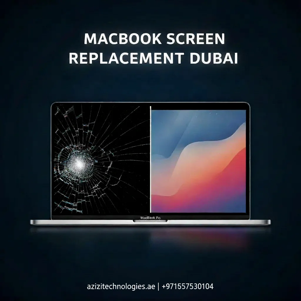 Why Choose Azizi Technologies for MacBook Screen Replacement in Dubai